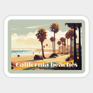 California - Beach Paradise Sticker